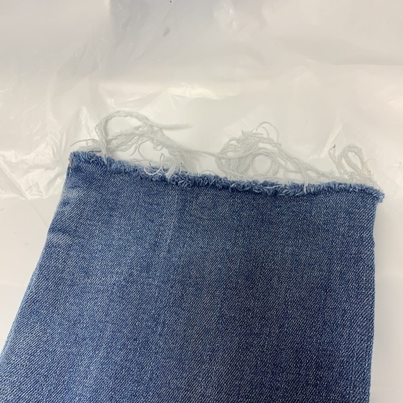 WOMEN'S Democracy Blue Ab Technology Straight Leg Unfinished Cuff Jeans SIze 4 - Picture 6 of 13